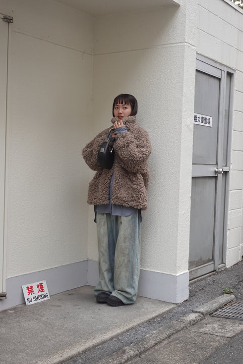 ボアボリュームブルゾン